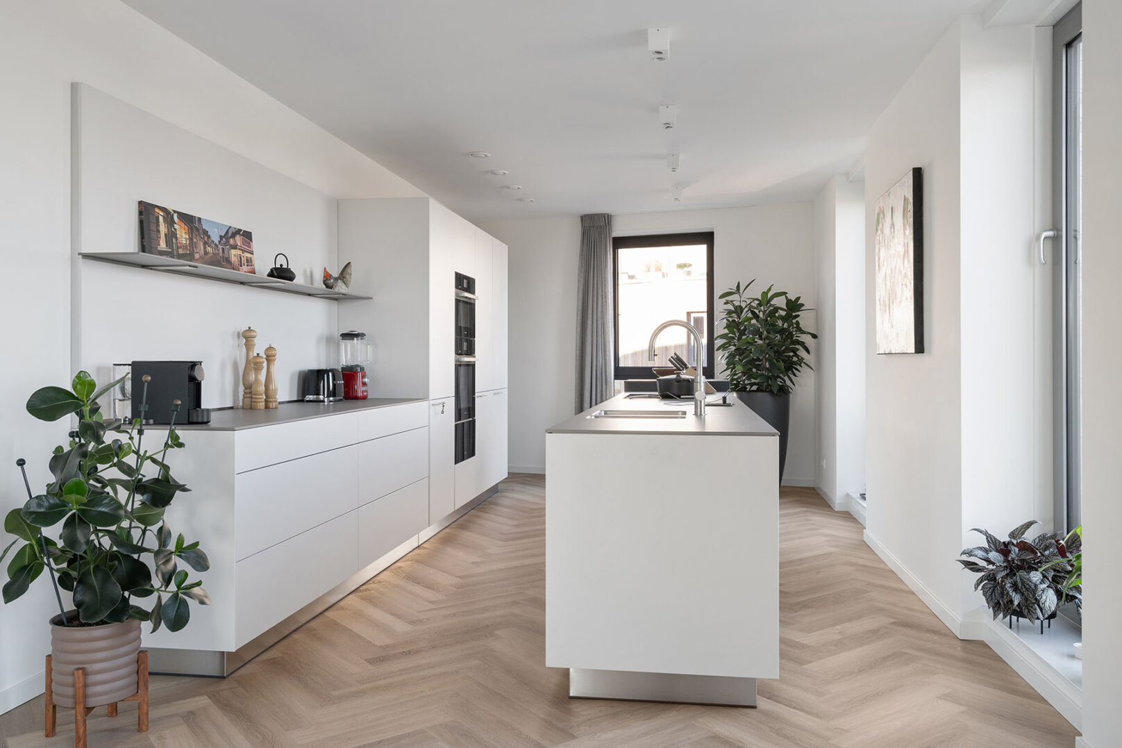 Bulthaup b3 met kaolin, flint en doorlopend blad