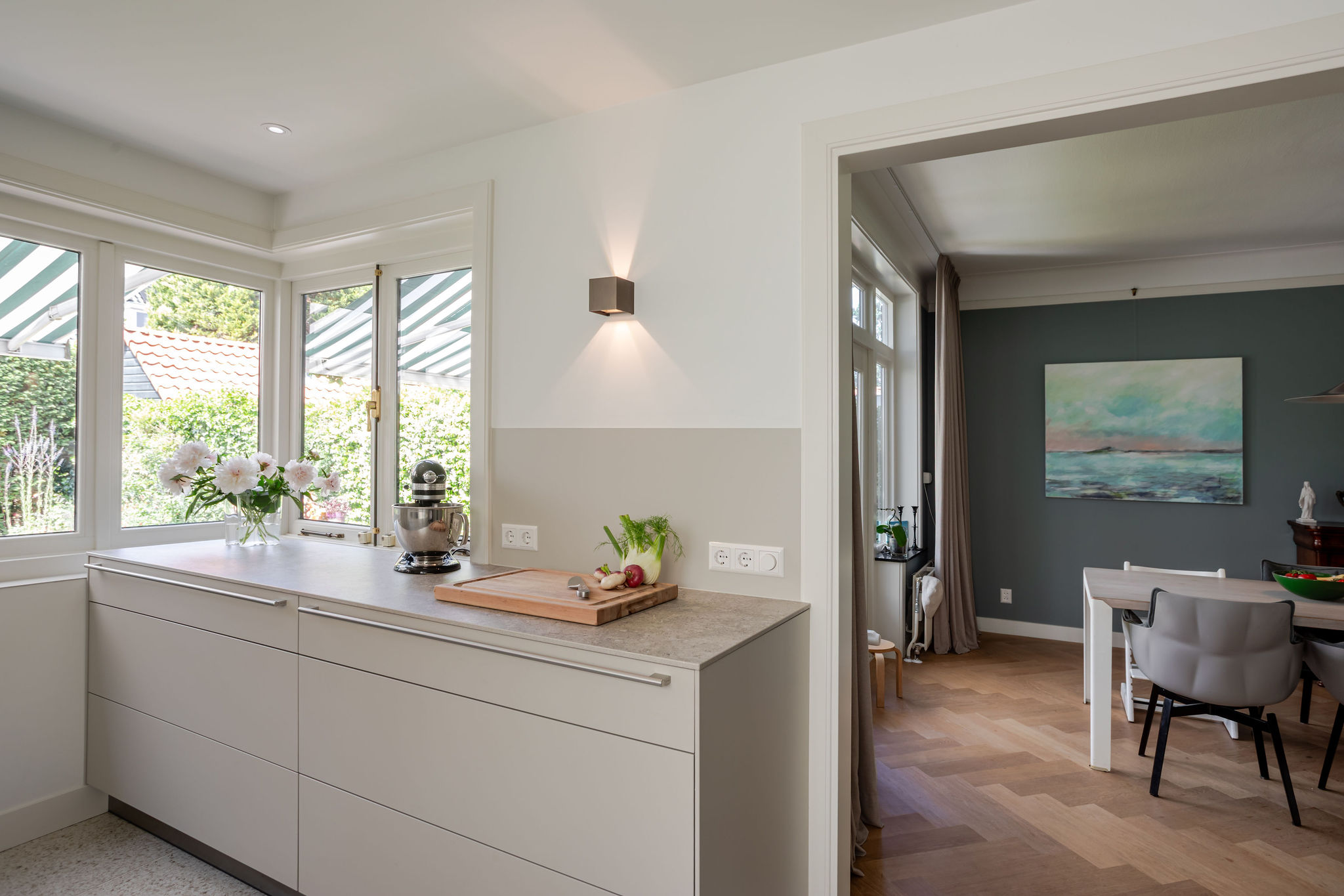 exclusieve keuken kiezel en flint met Dekton Pietra blad, foto 2